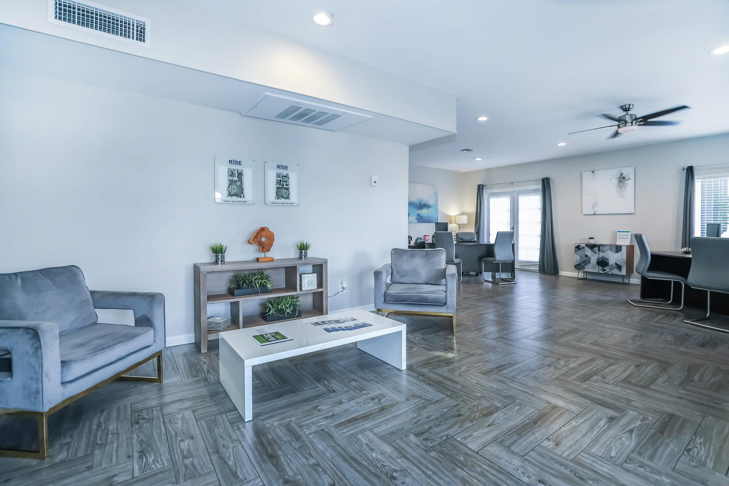 Leasing office sitting area