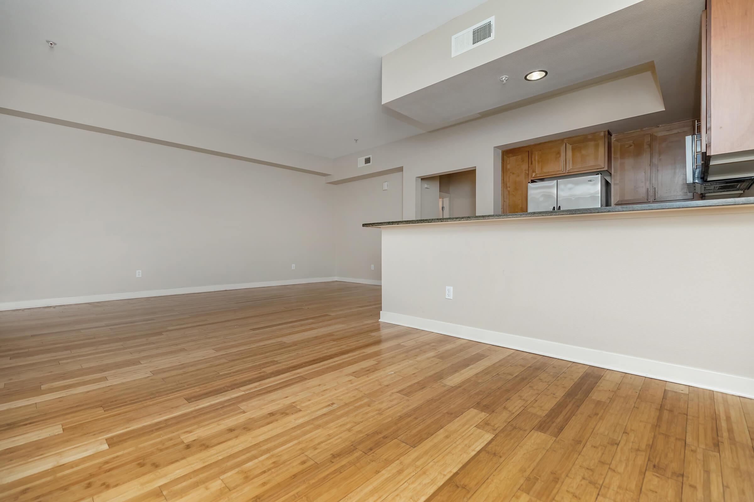 a room with a wooden floor