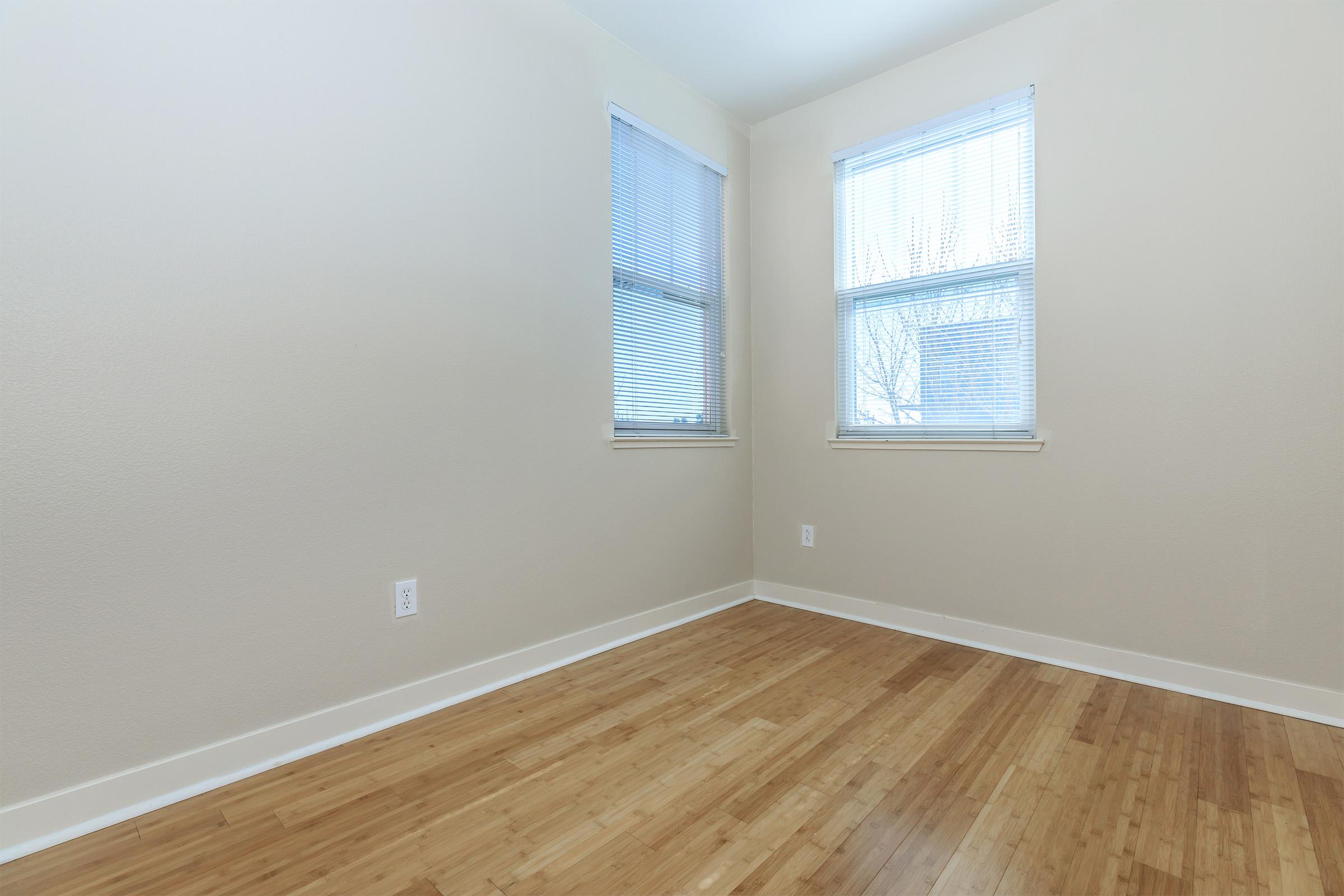 a room with a wooden floor