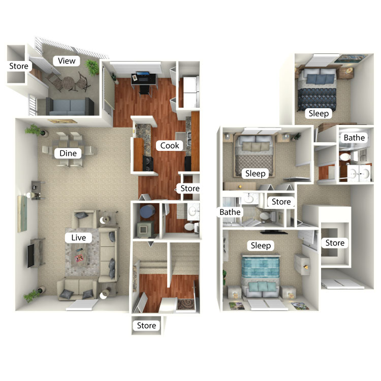 Floor plan image of Monroe
