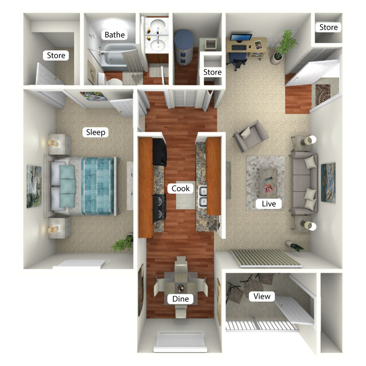 Floor plan image of Tippecanoe