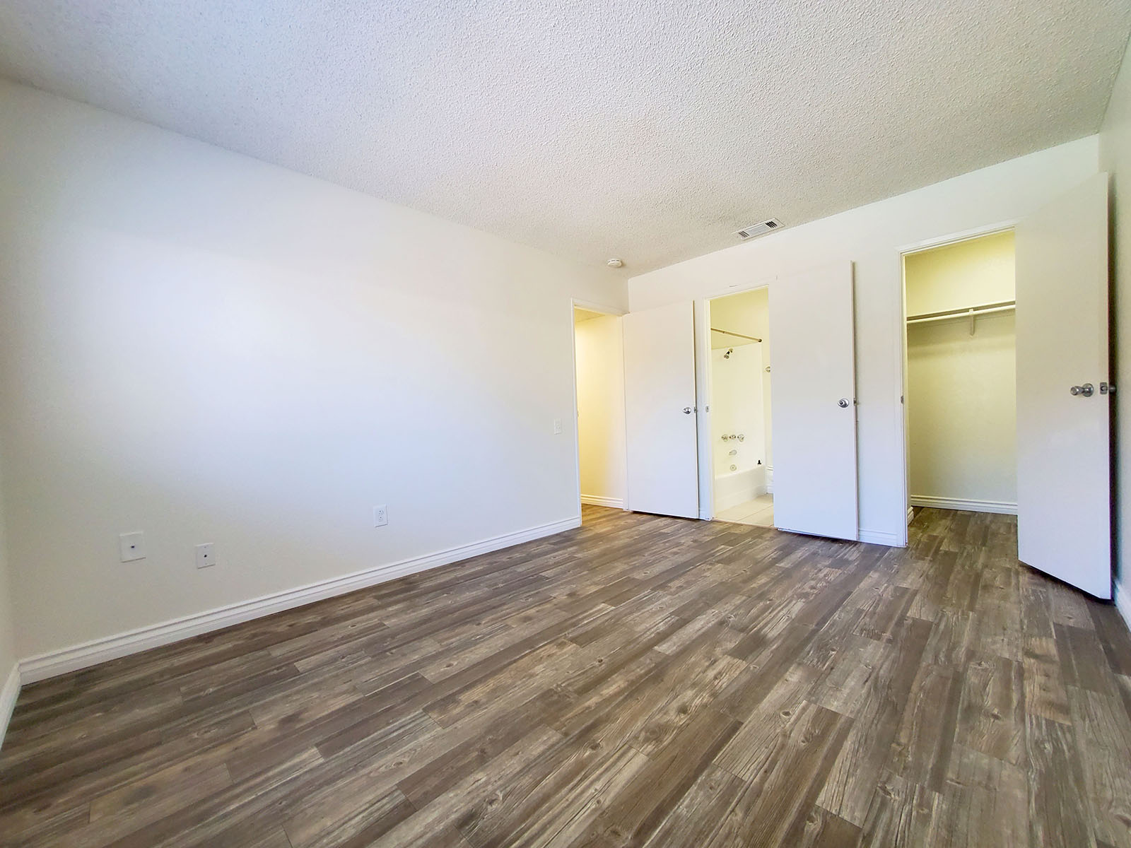 a room with a wooden floor