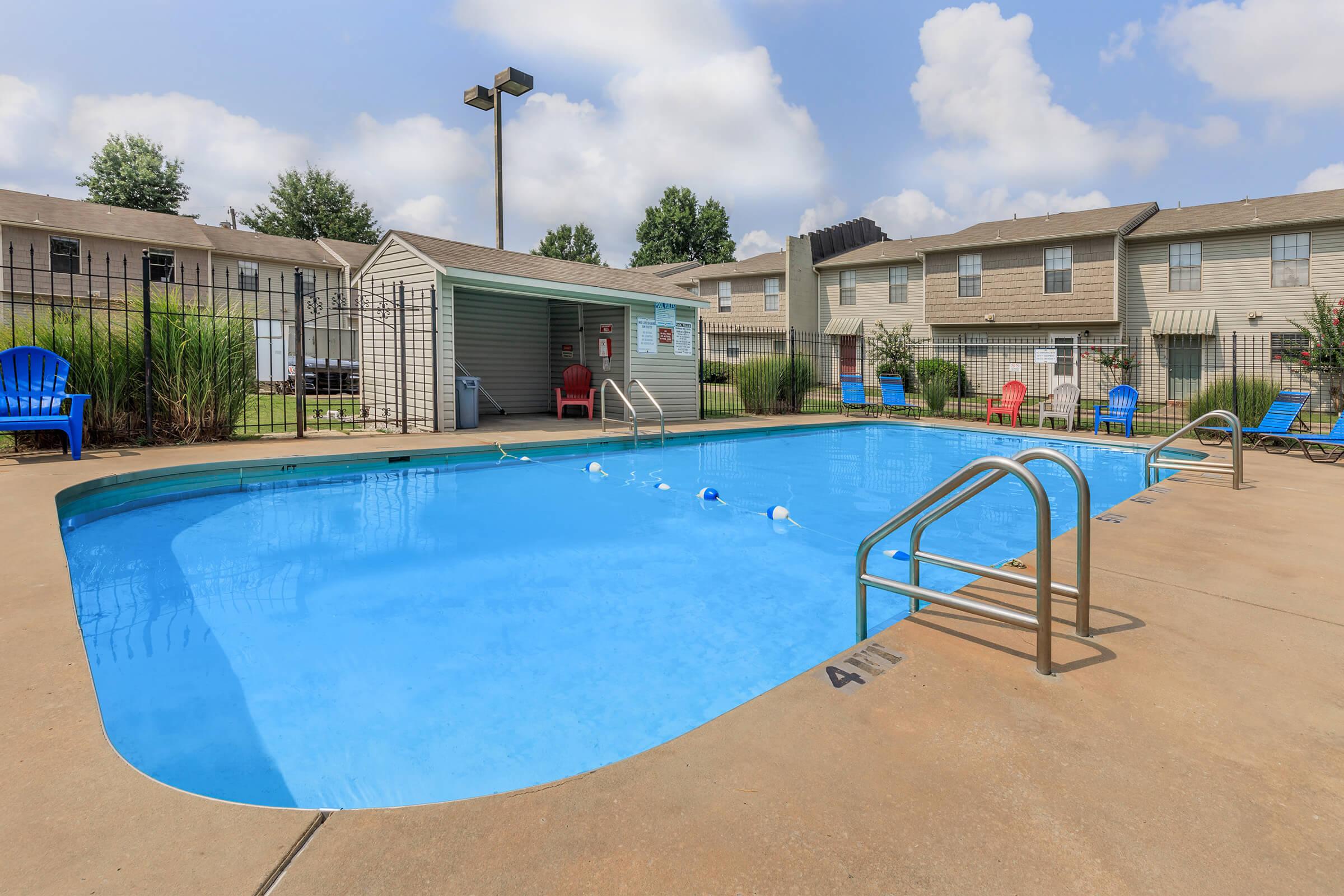 an empty pool