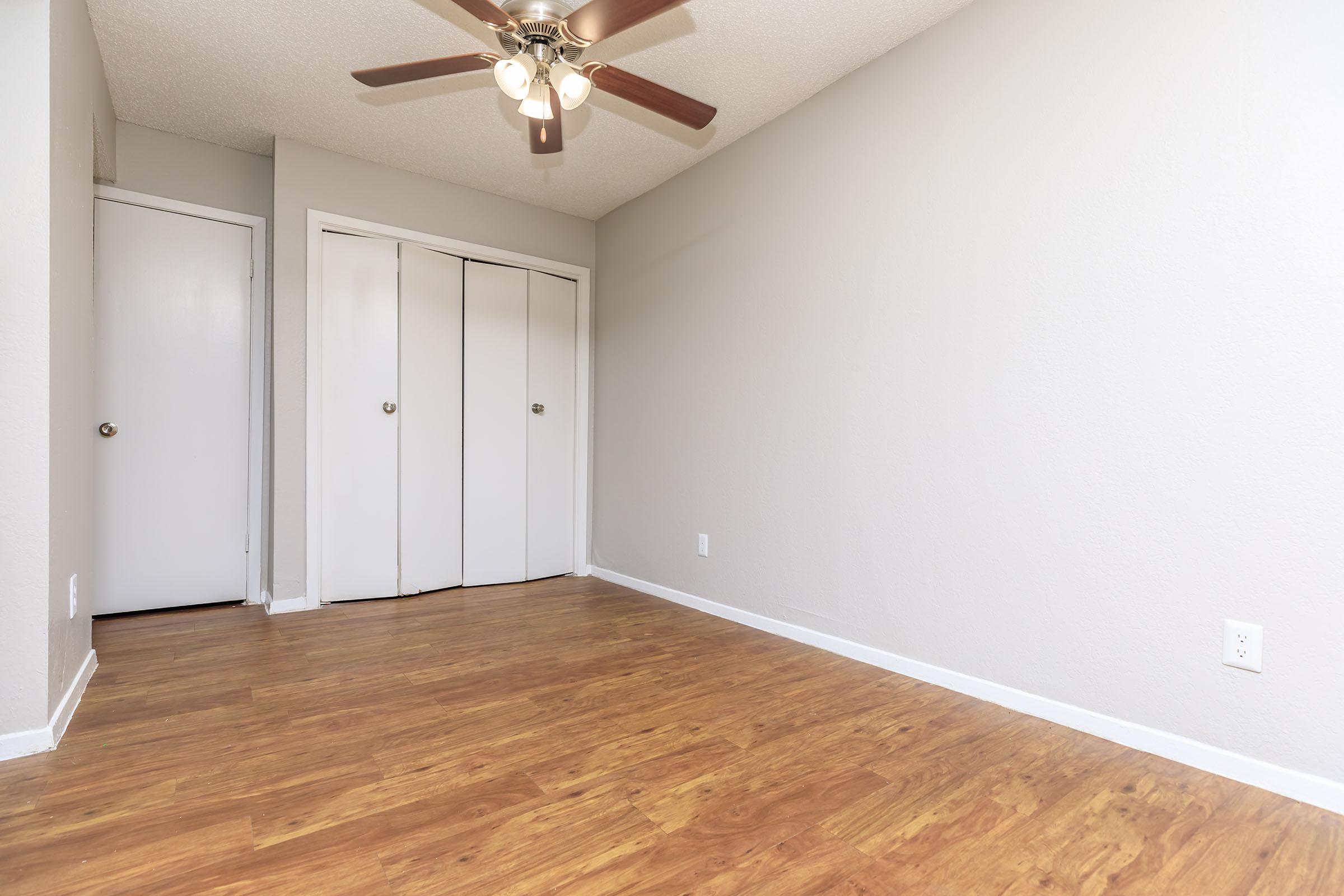 a room with a wooden floor