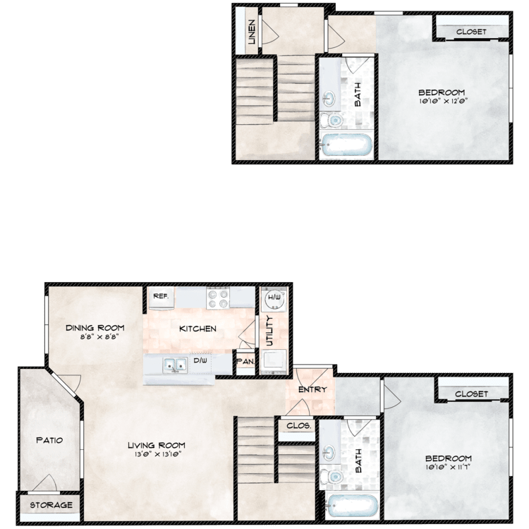 2X2 floor plan image