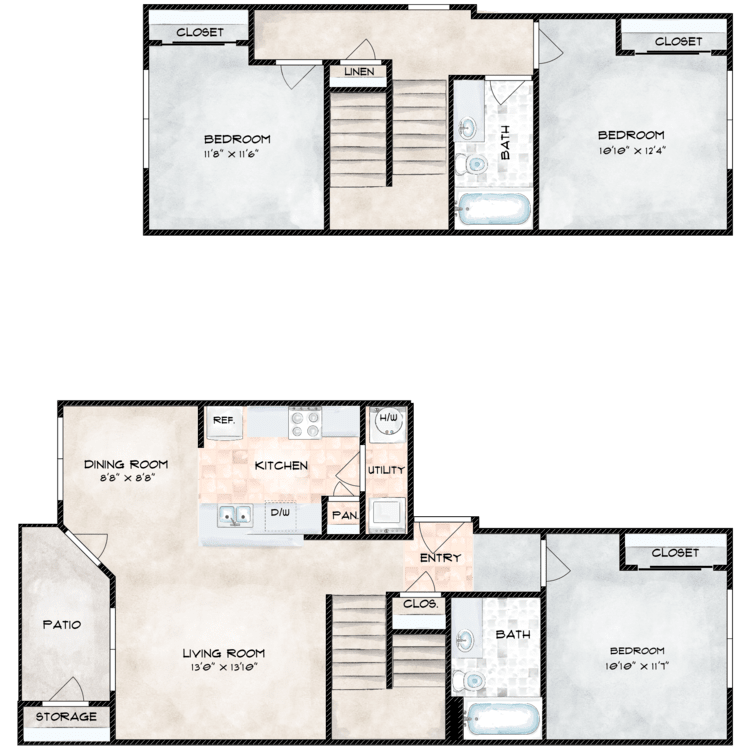 3X2 floor plan image