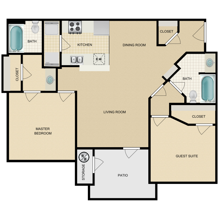 Floor plan image of Cholla