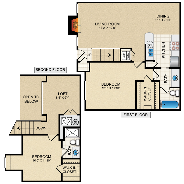 Floor plan image of The Waterford