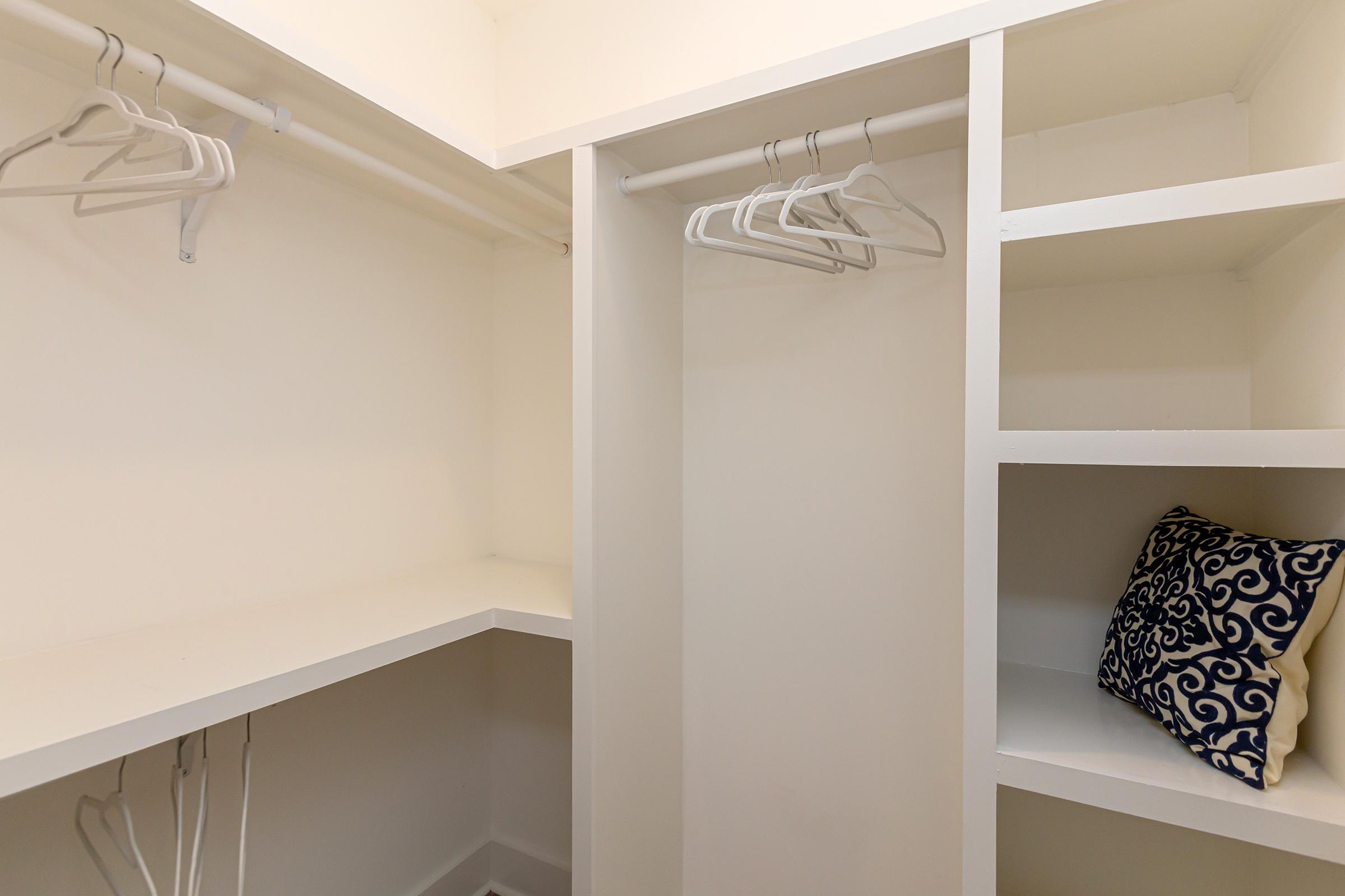 SPACIOUS WALK-IN CLOSETS