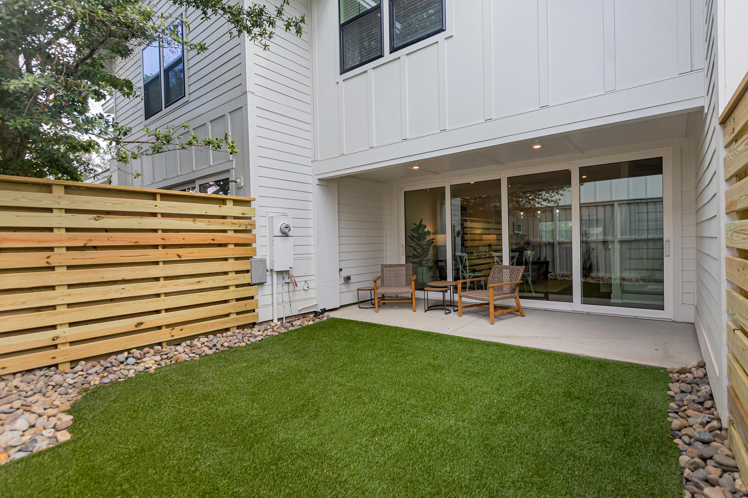 PRIVATE FENCED BACKYARDS