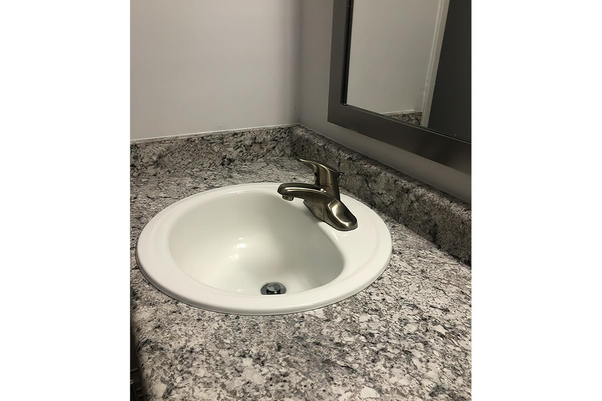 a close up of a sink