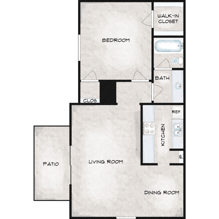 1 Bedroom Rental – 8039 Boone Road, Houston, TX, 77072