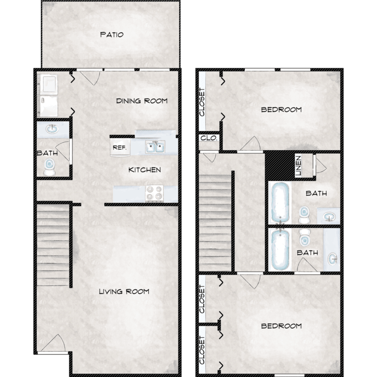 2 Bedroom Rental – 8039 Boone Road, Houston, TX, 77072