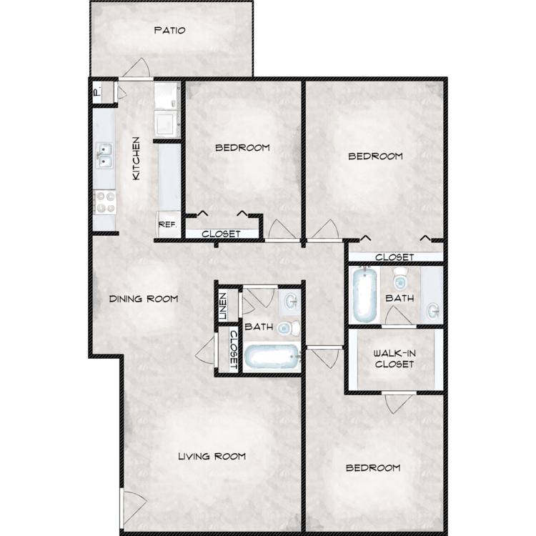 3 Bedroom Rental – 8039 Boone Road, Houston, TX, 77072
