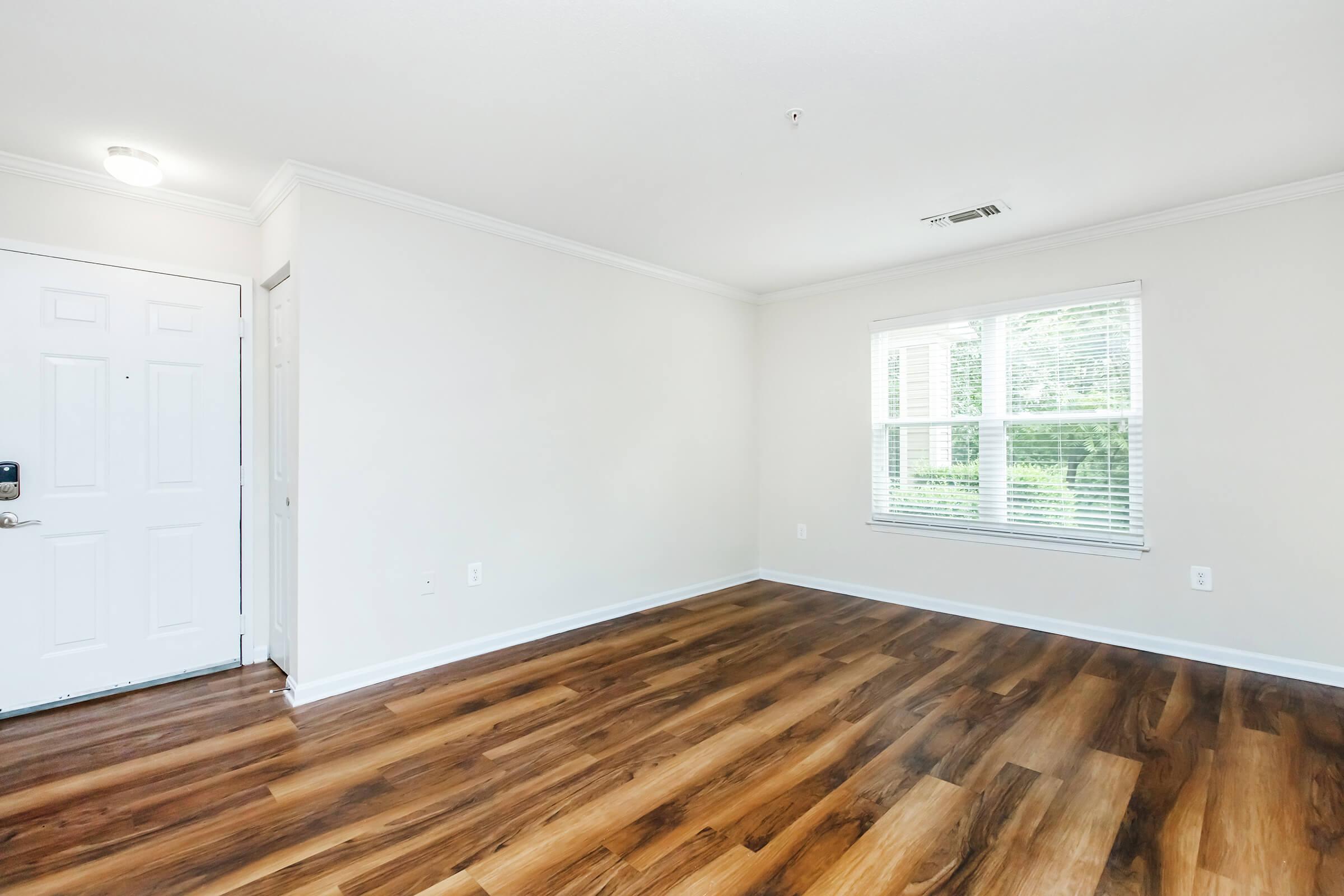 a room with a wooden floor