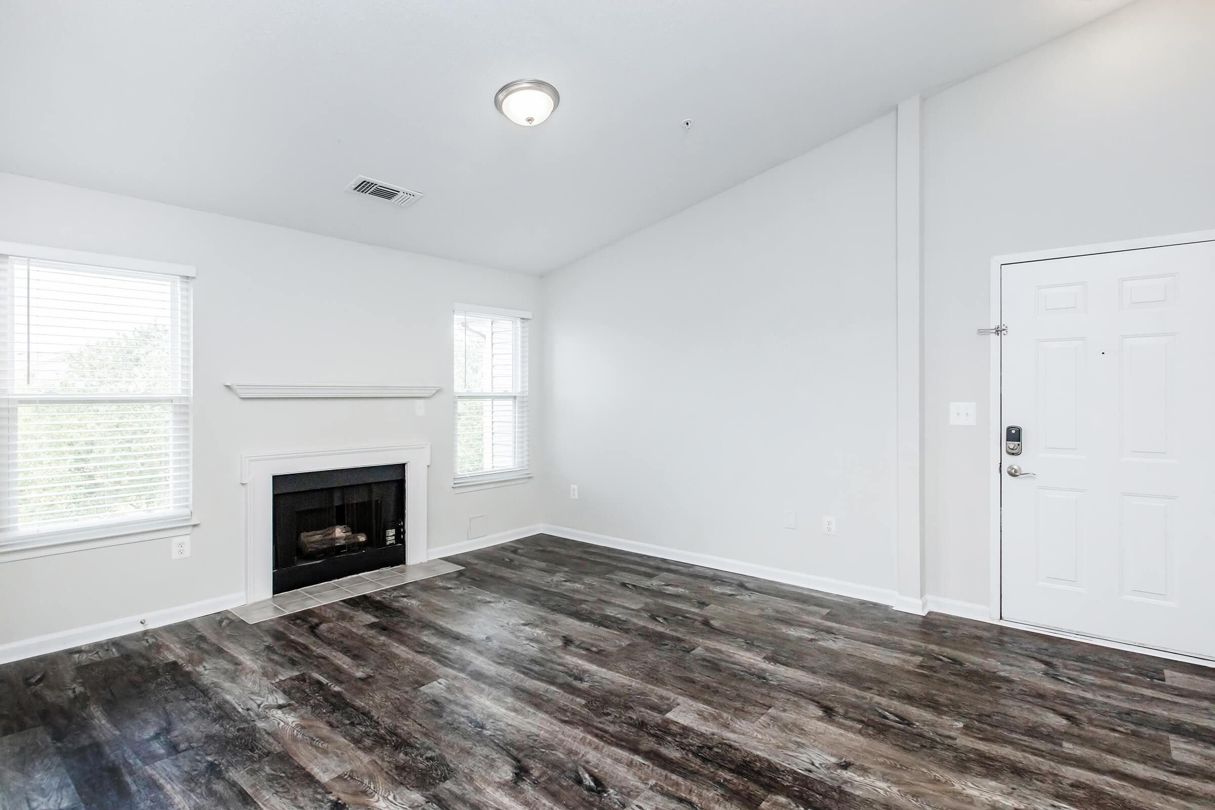 a room with a wooden floor