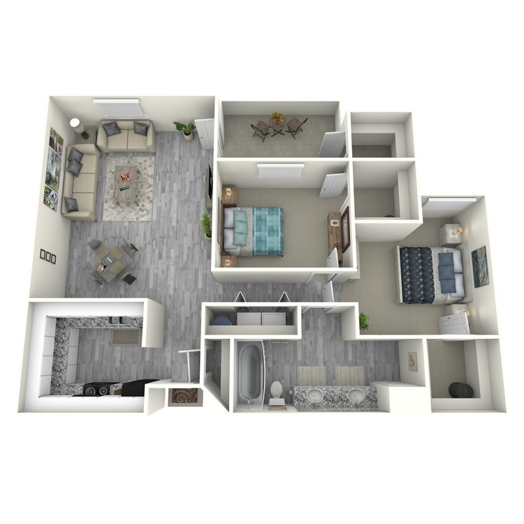 Floor plan image of 2X1PU