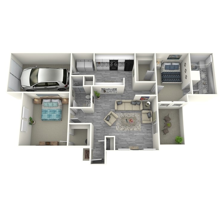 Floor plan image of 2x2TLU