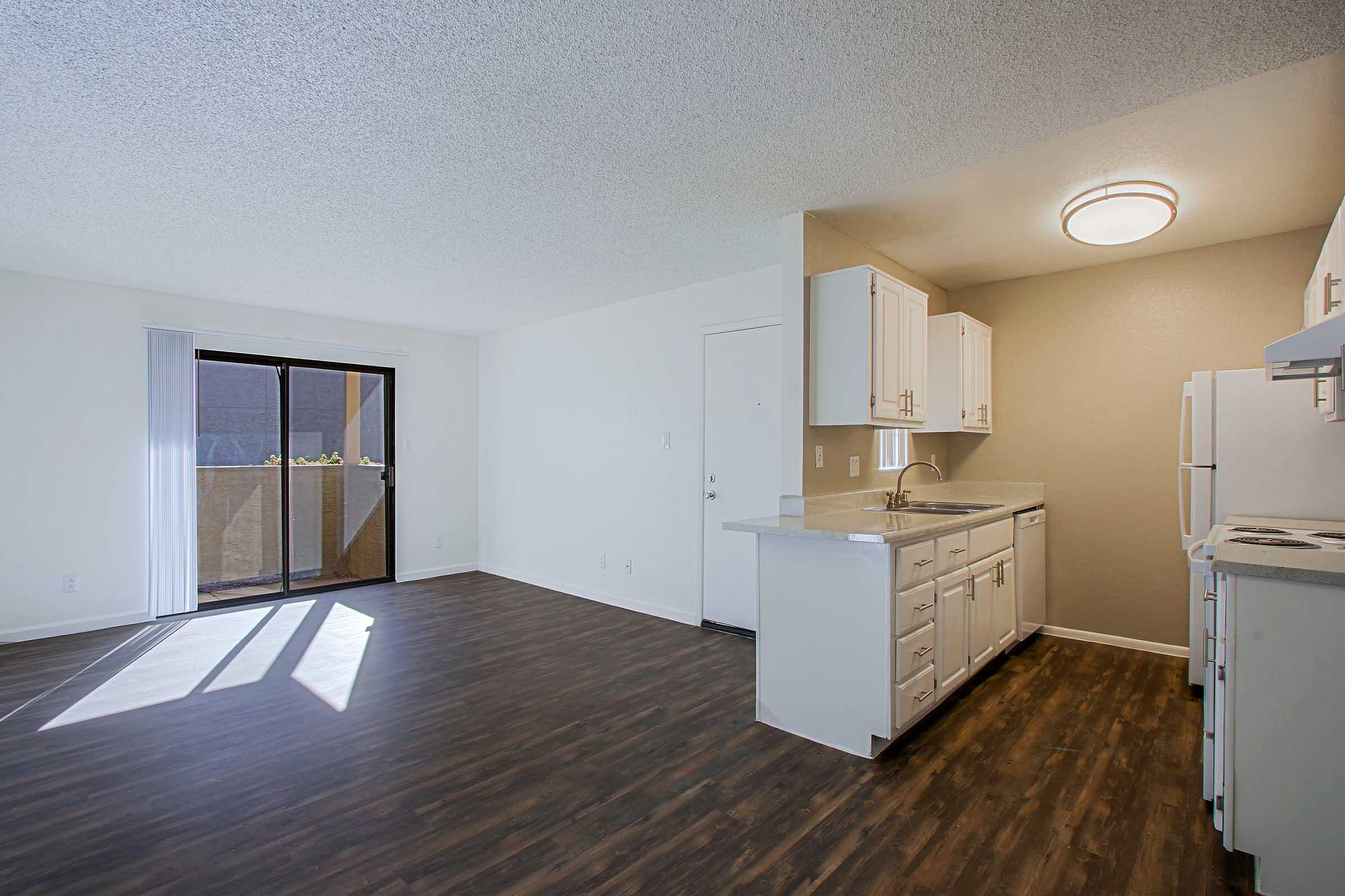 a room with a wooden floor