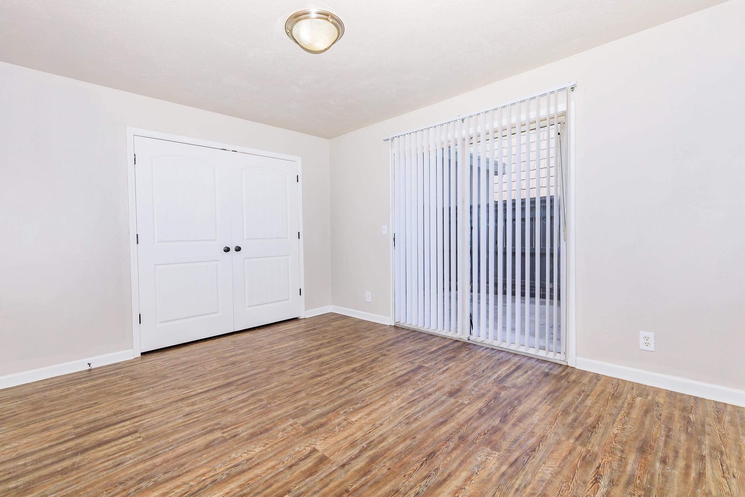 a room with a wooden floor