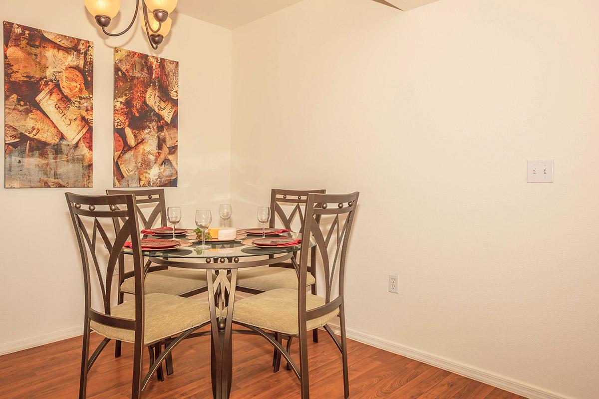 a dining room table