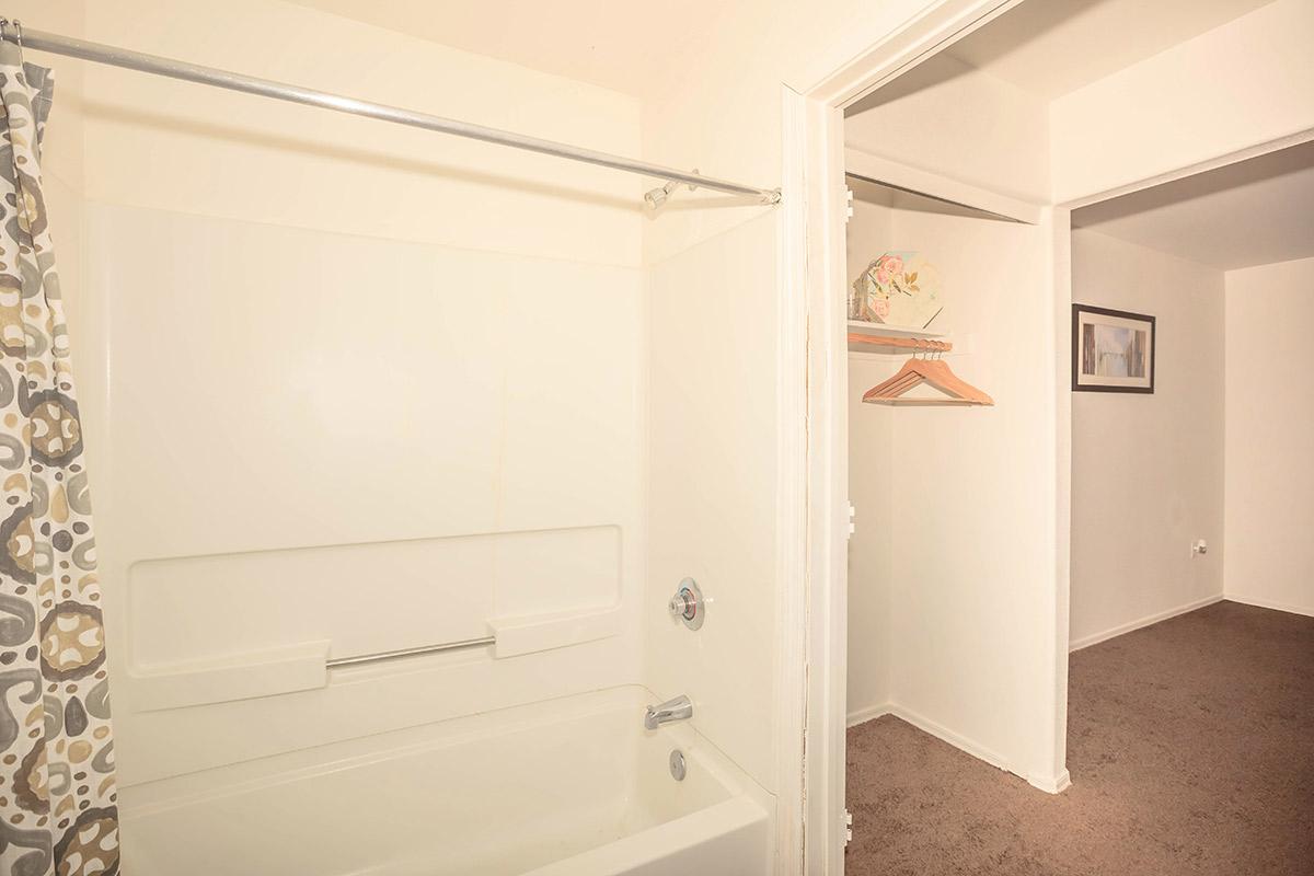 a room with white walls