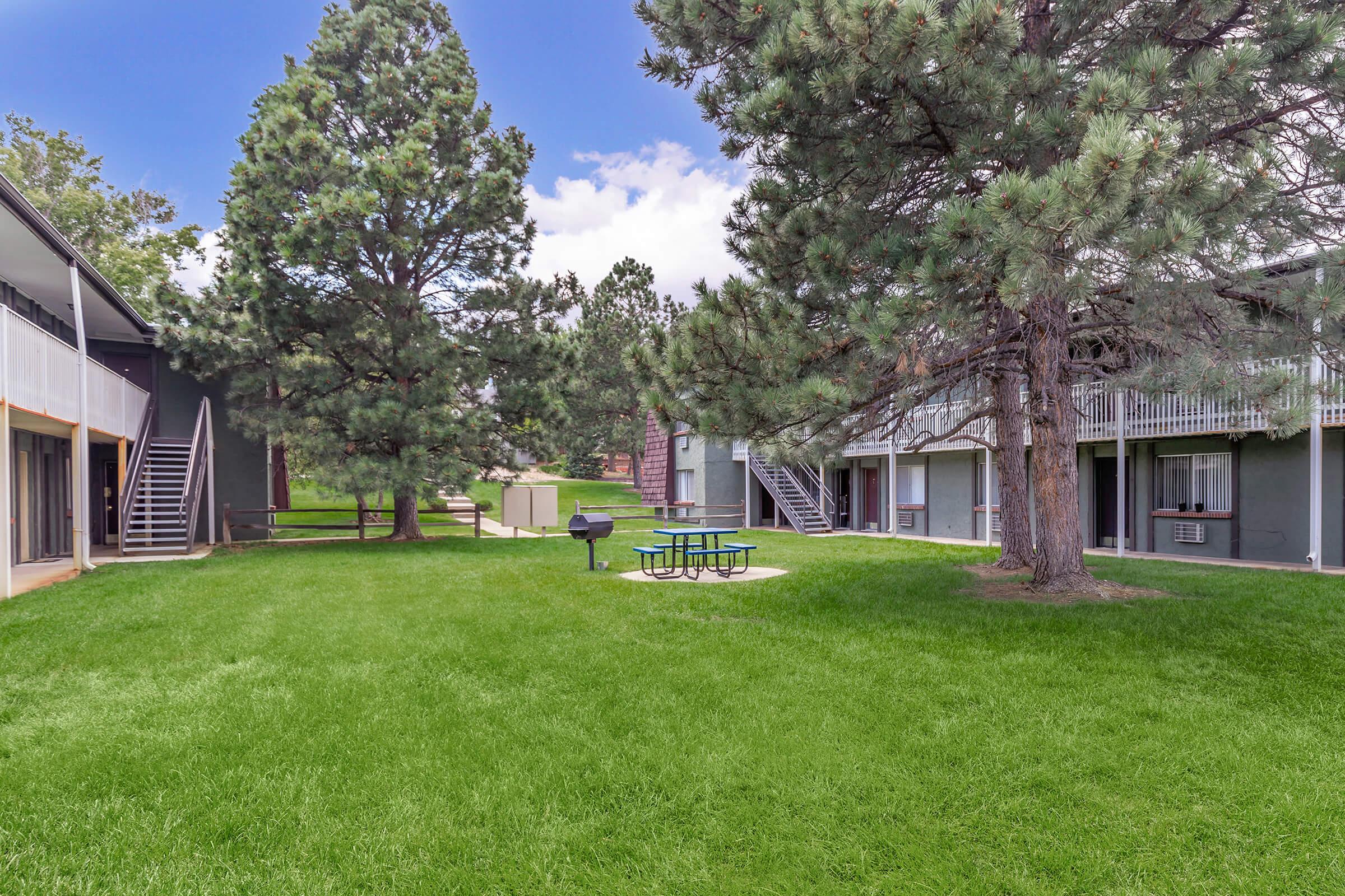 a large lawn in front of a house