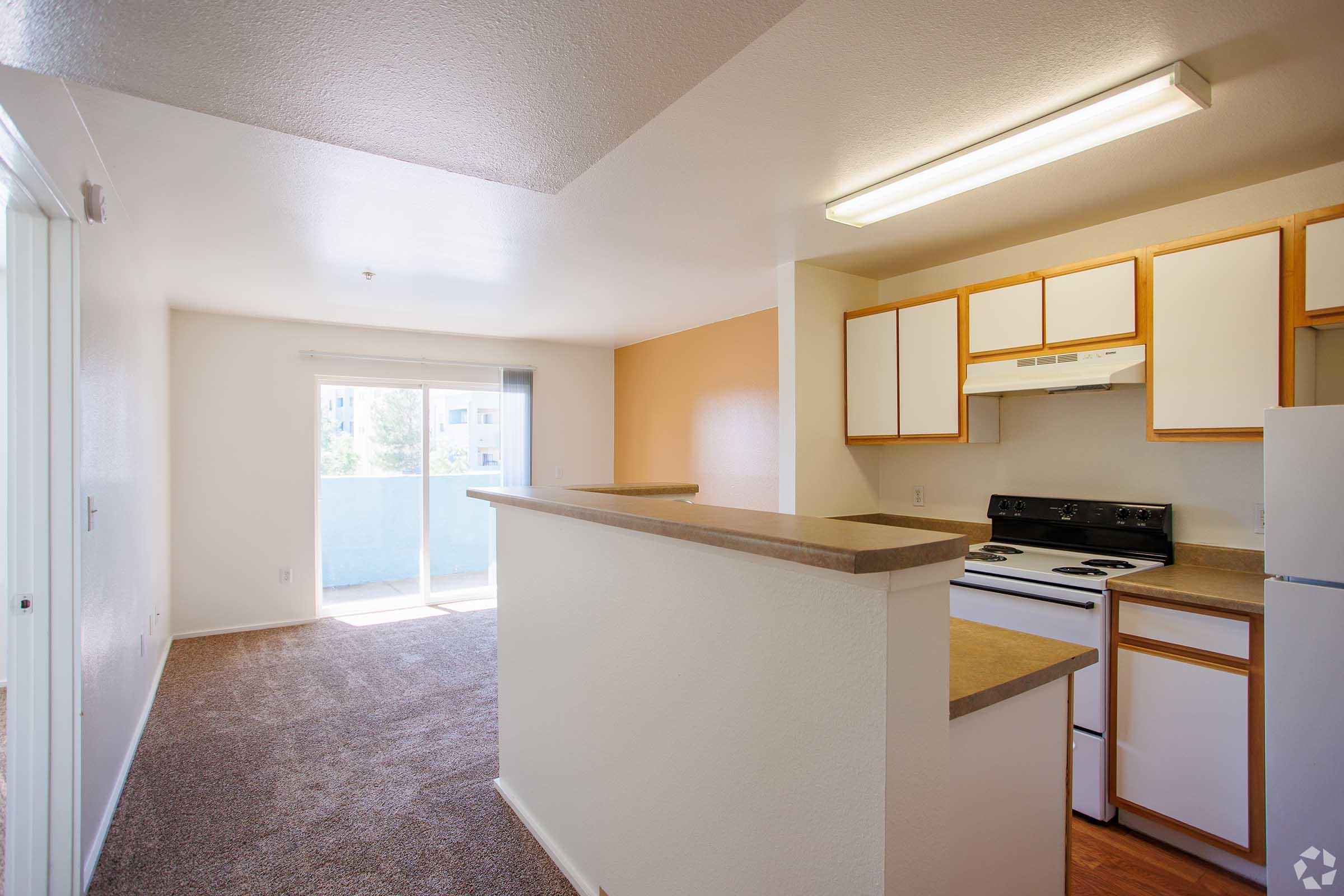 a view of a kitchen