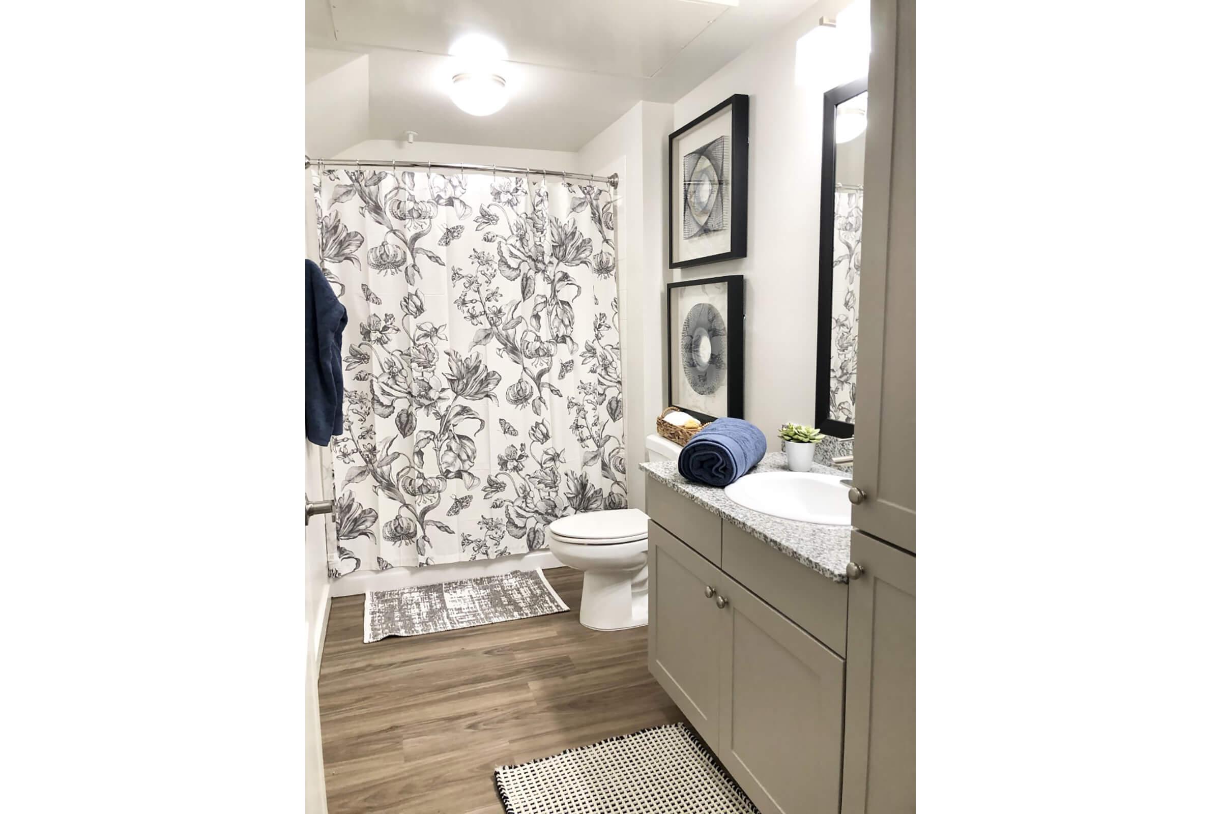 a room with white walls