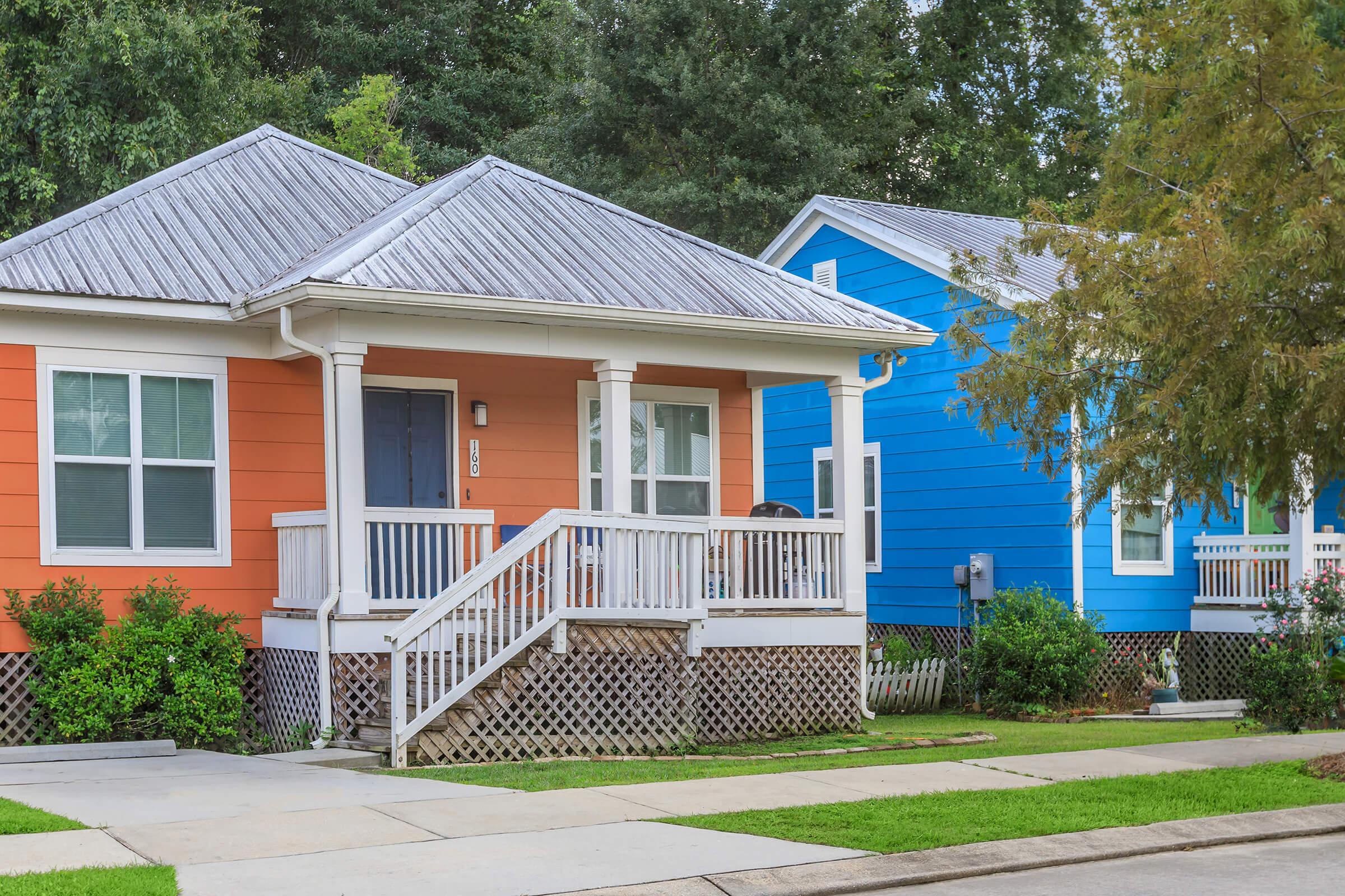 a large lawn in front of a house