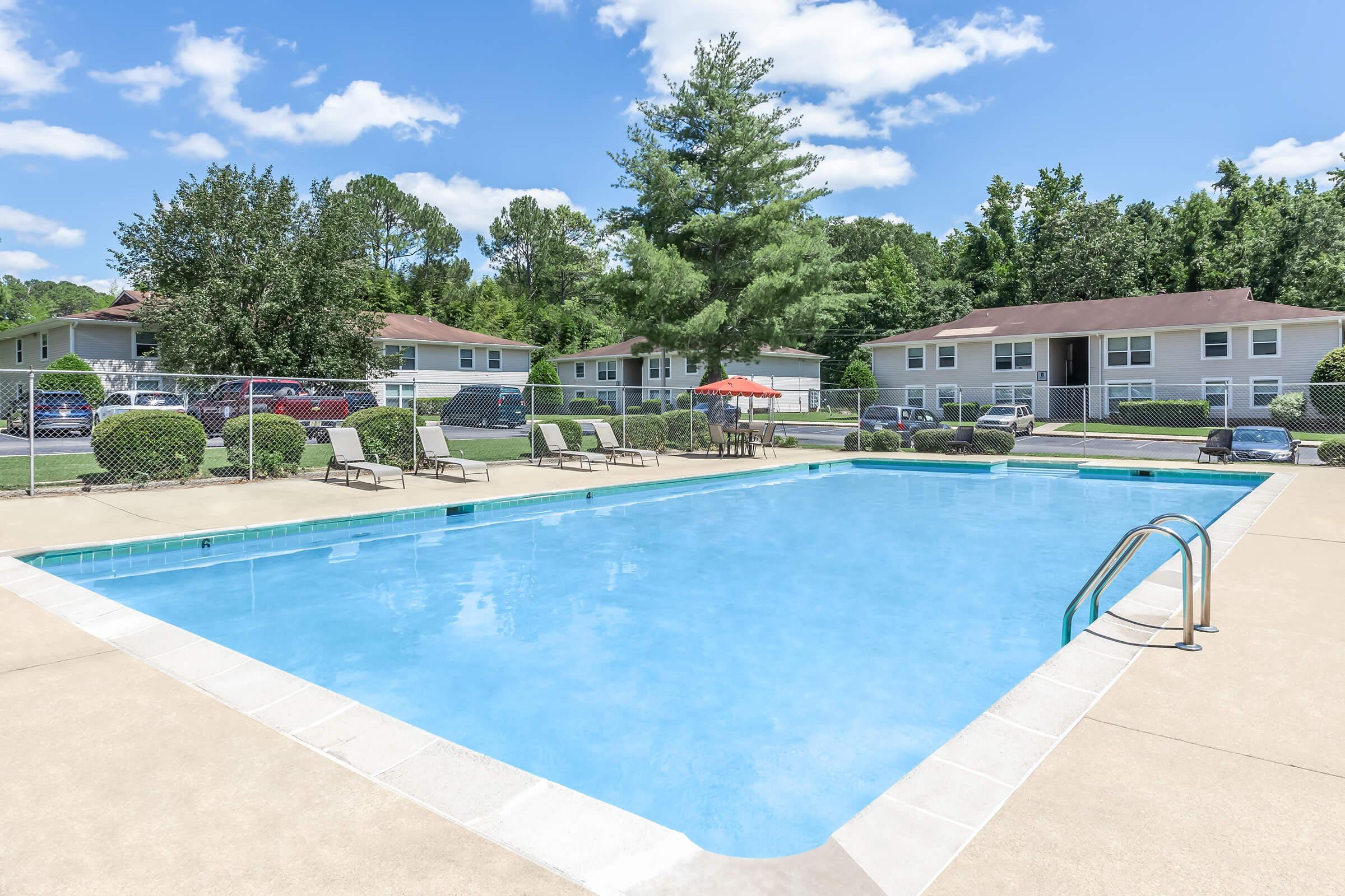 an empty pool