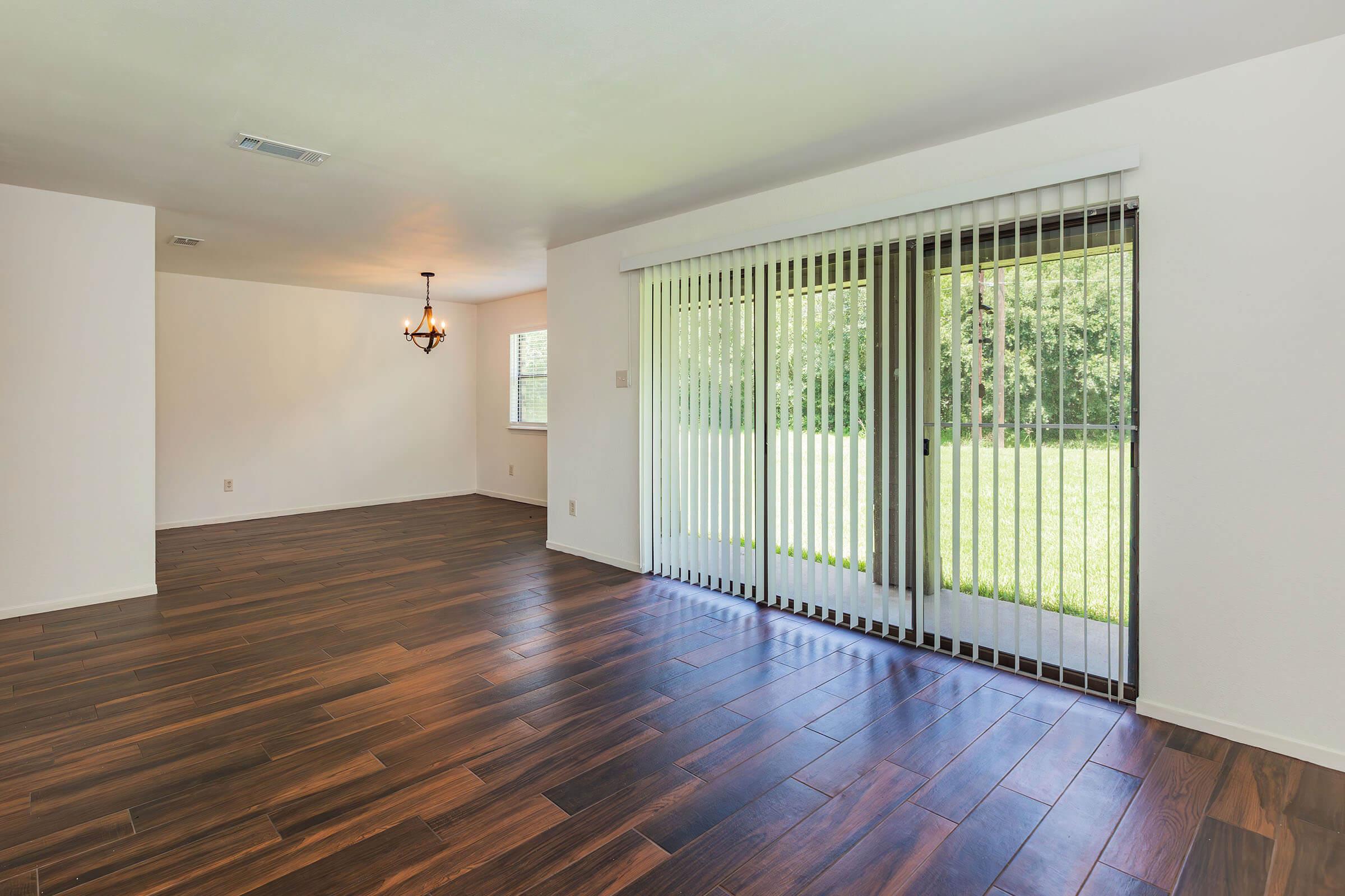 a room with a wooden floor