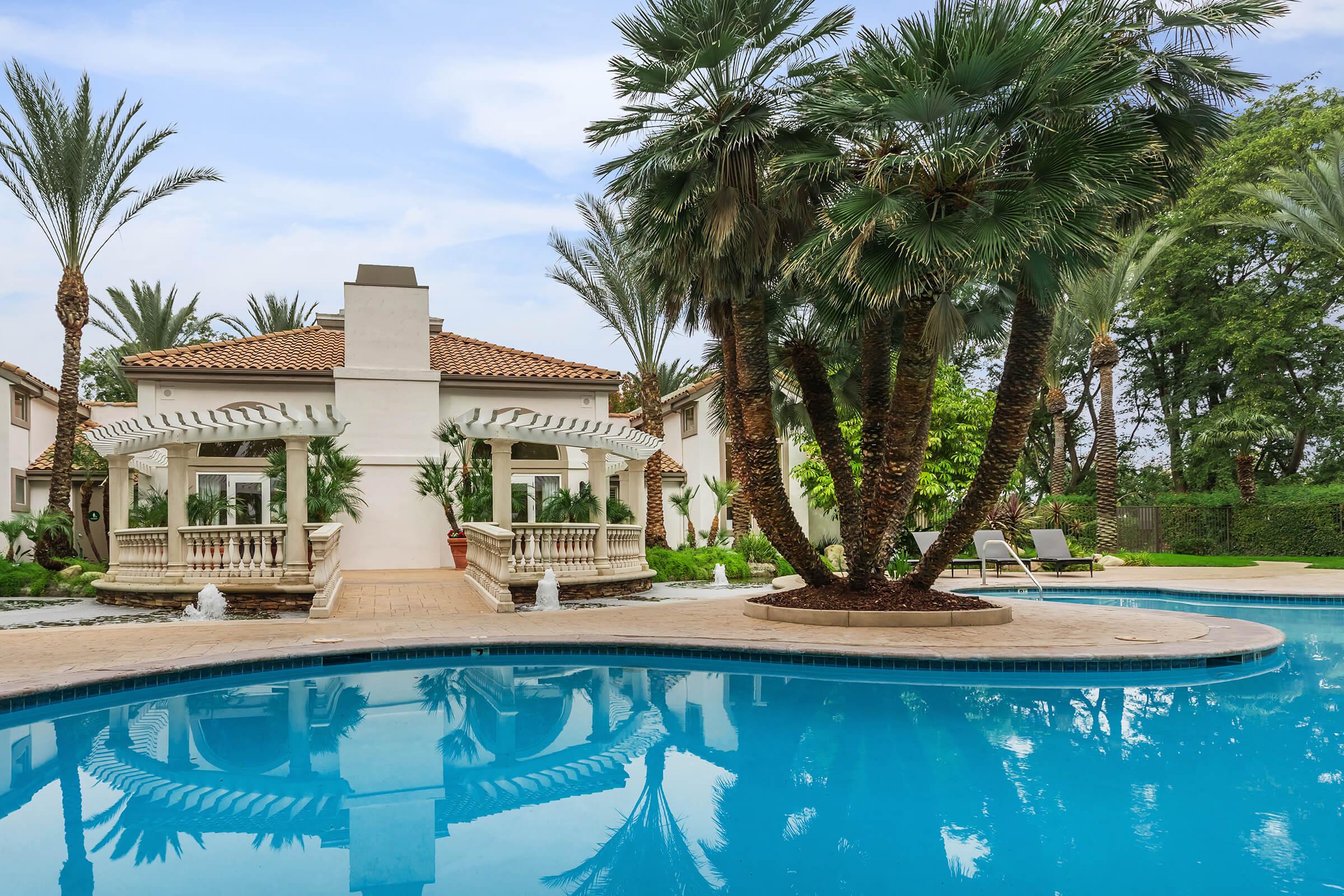 Kick back pool side in Woodland Hills, California