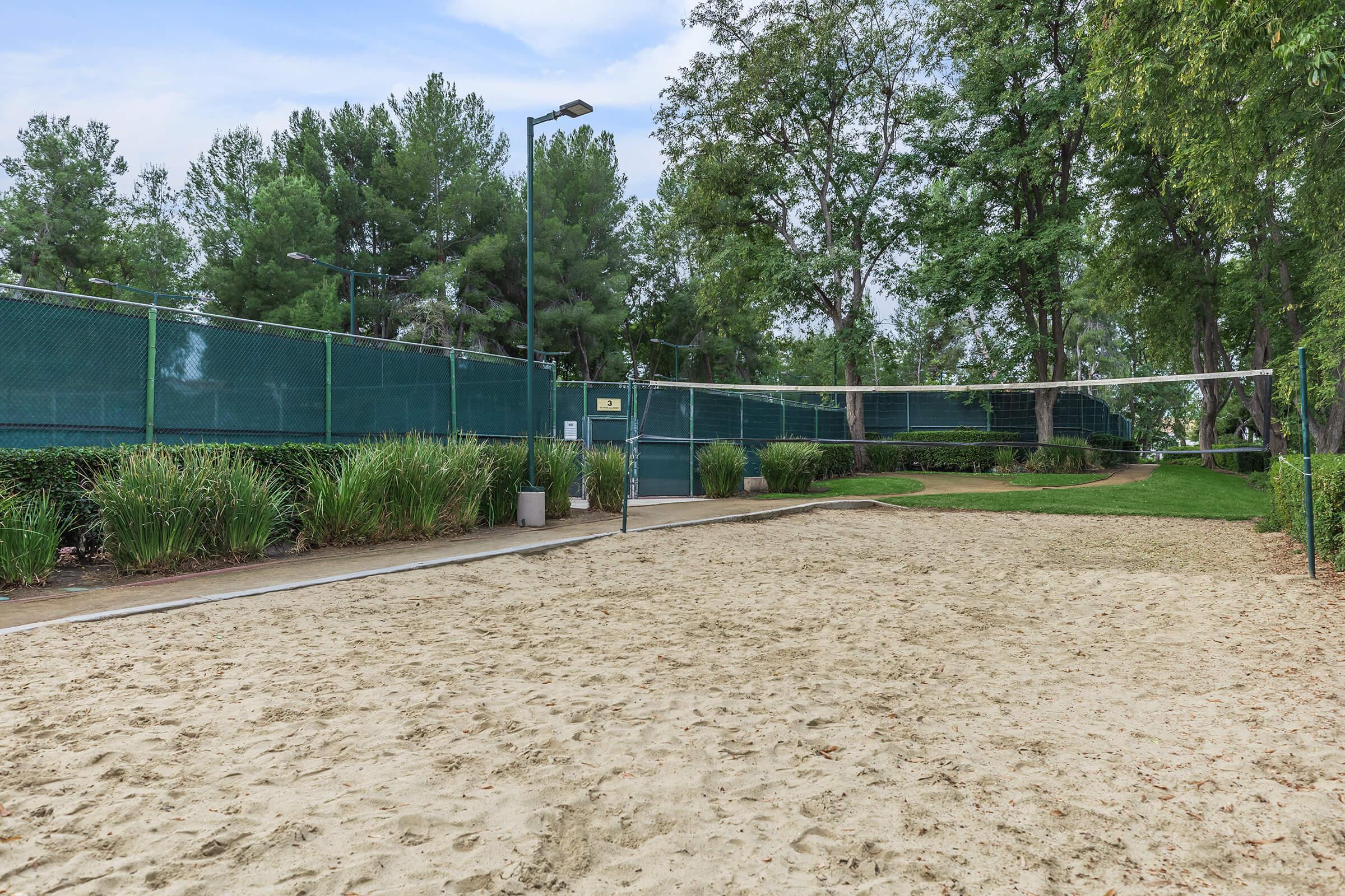 Sand volleyball court at Summit at Warner Center