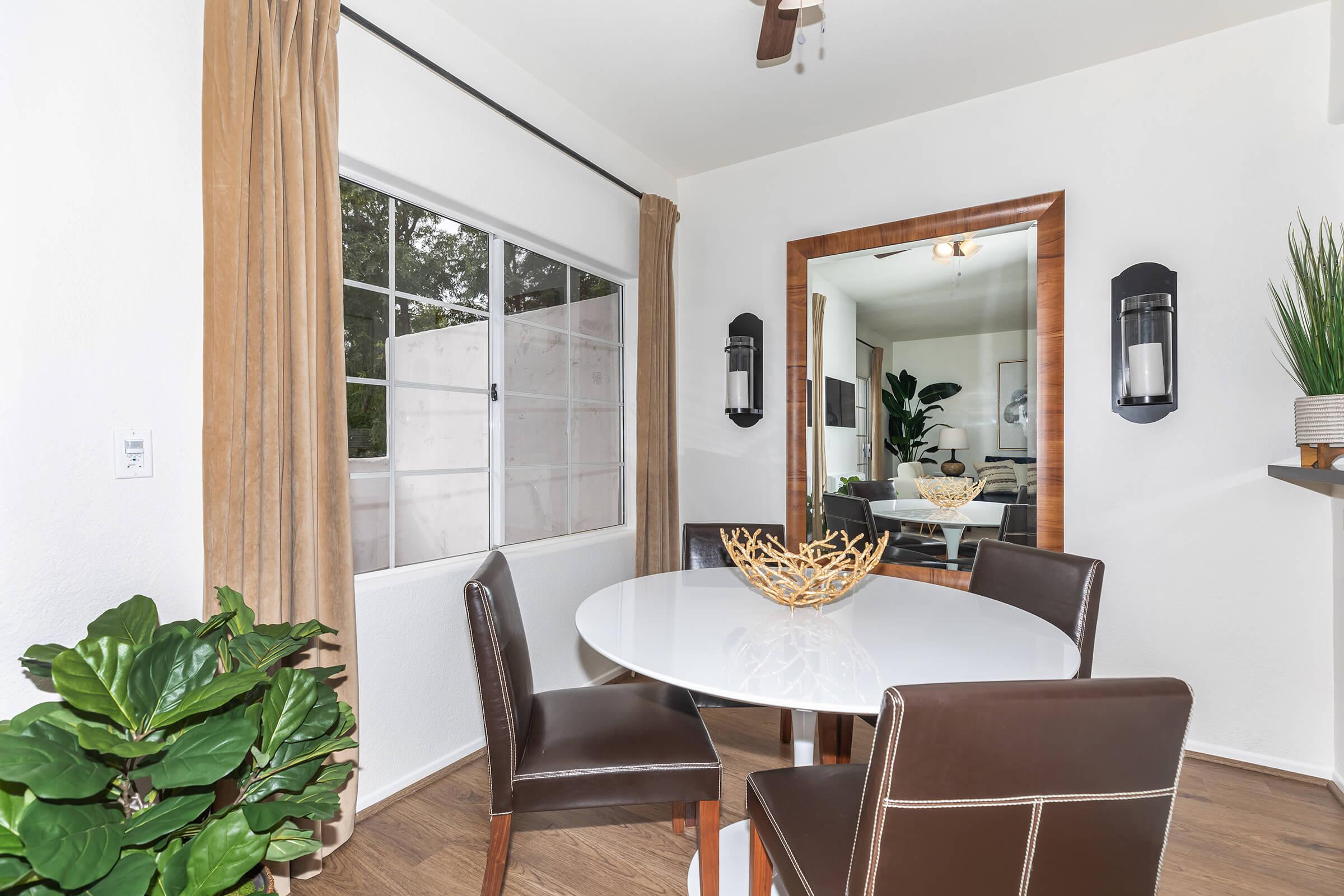 a dining room table