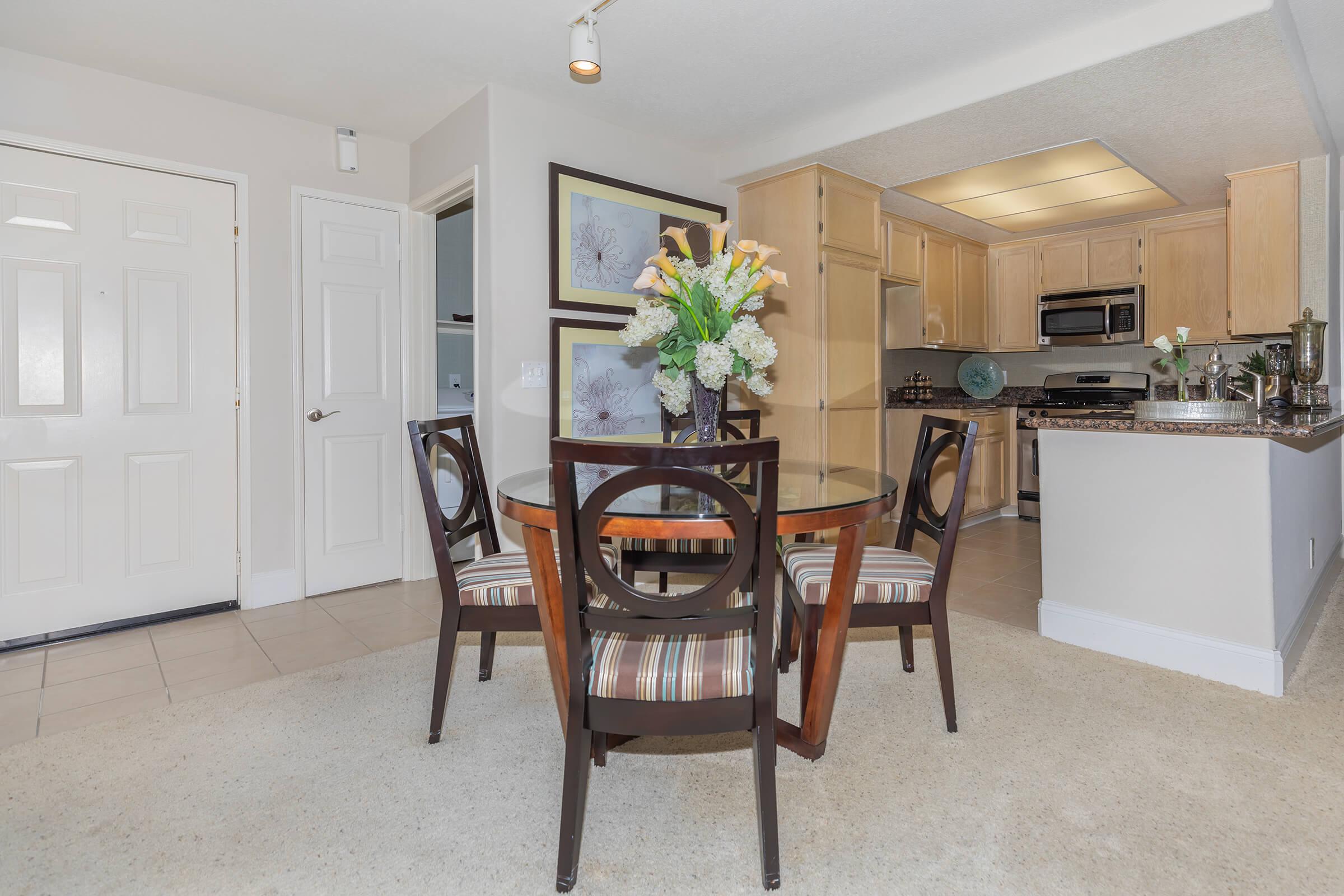 a dining room table