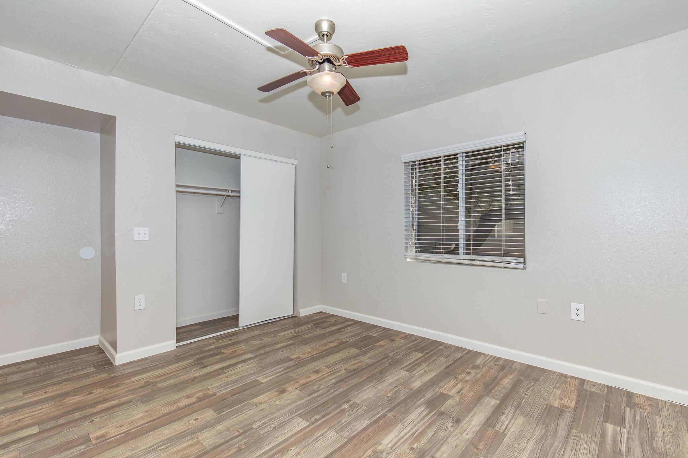 a room with a wooden floor