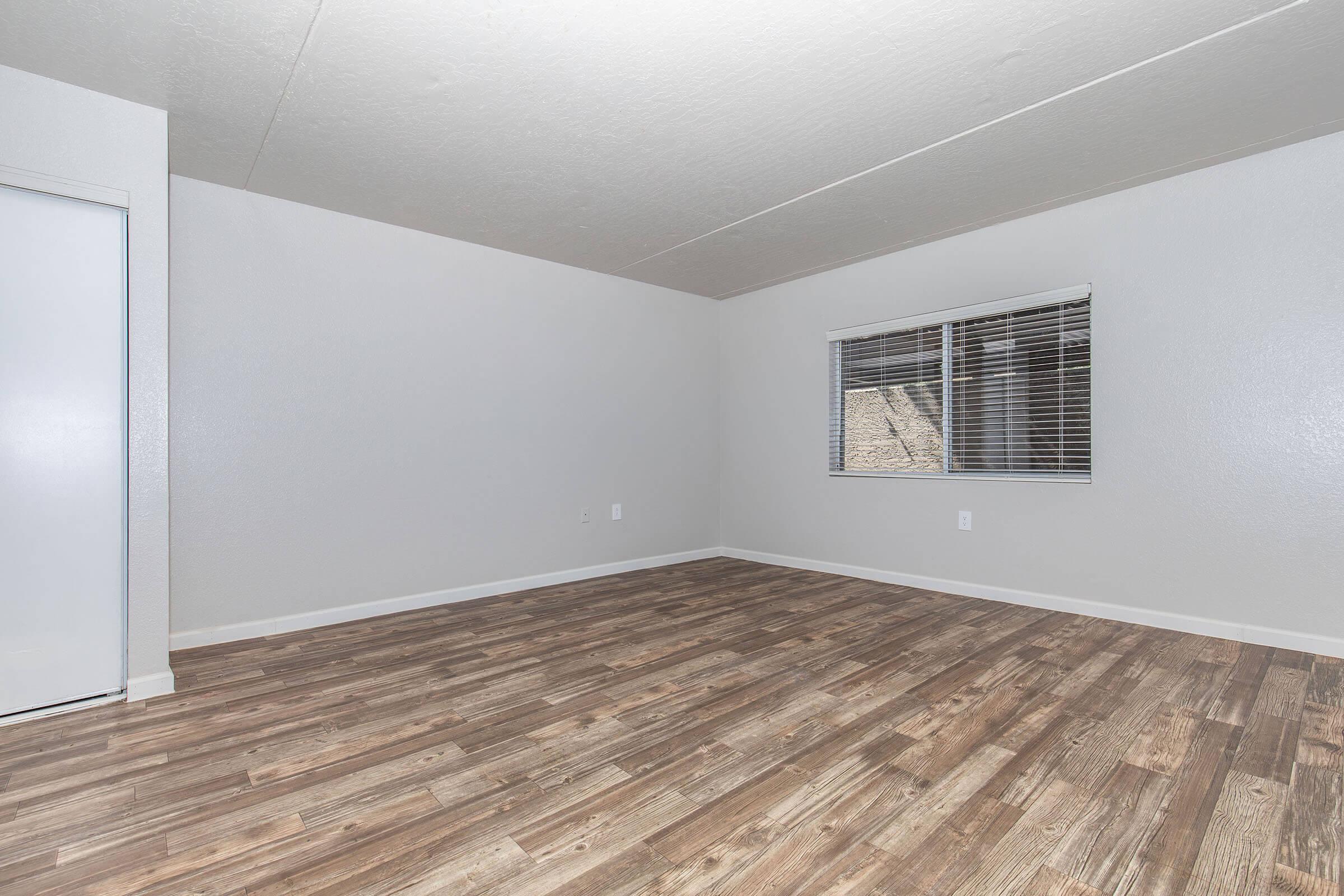 a room with a wooden floor