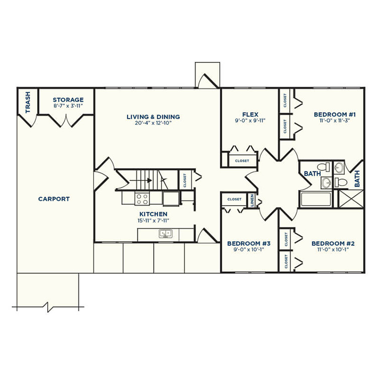 Floor plan image of Oak