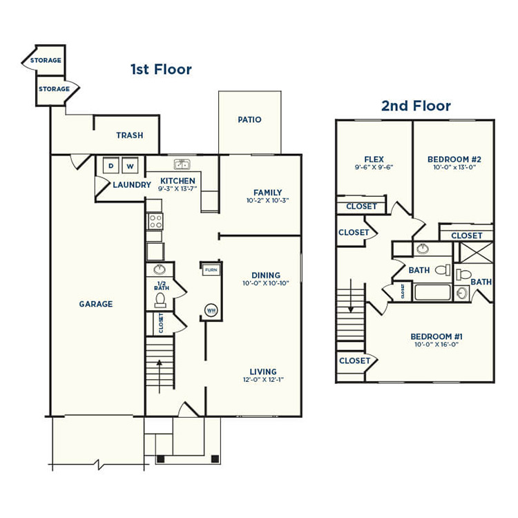 Floor Plans Rising View Offutt Military Housing In Bellevue Ne