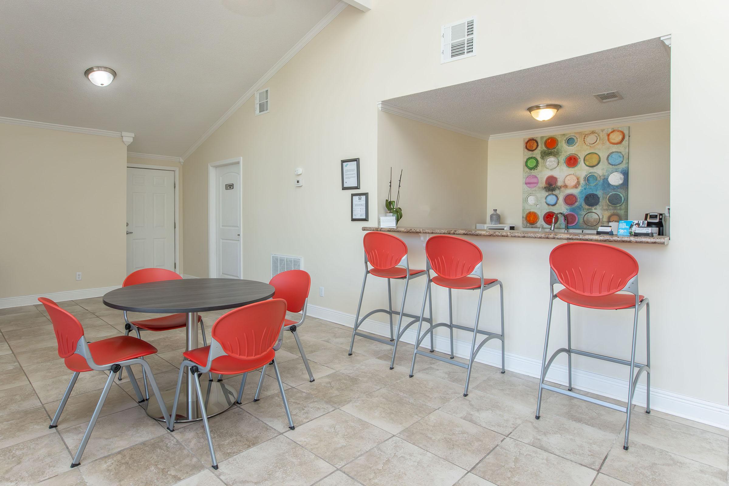 a dining room table