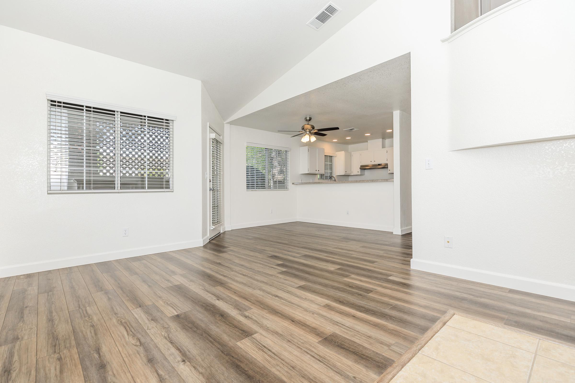 a room with a wooden floor