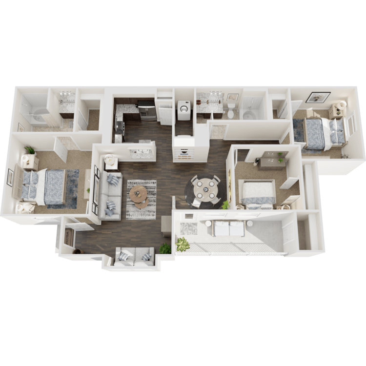 3 Bedroom Rental – 11400 Space Center Blvd, Houston, TX, 77059