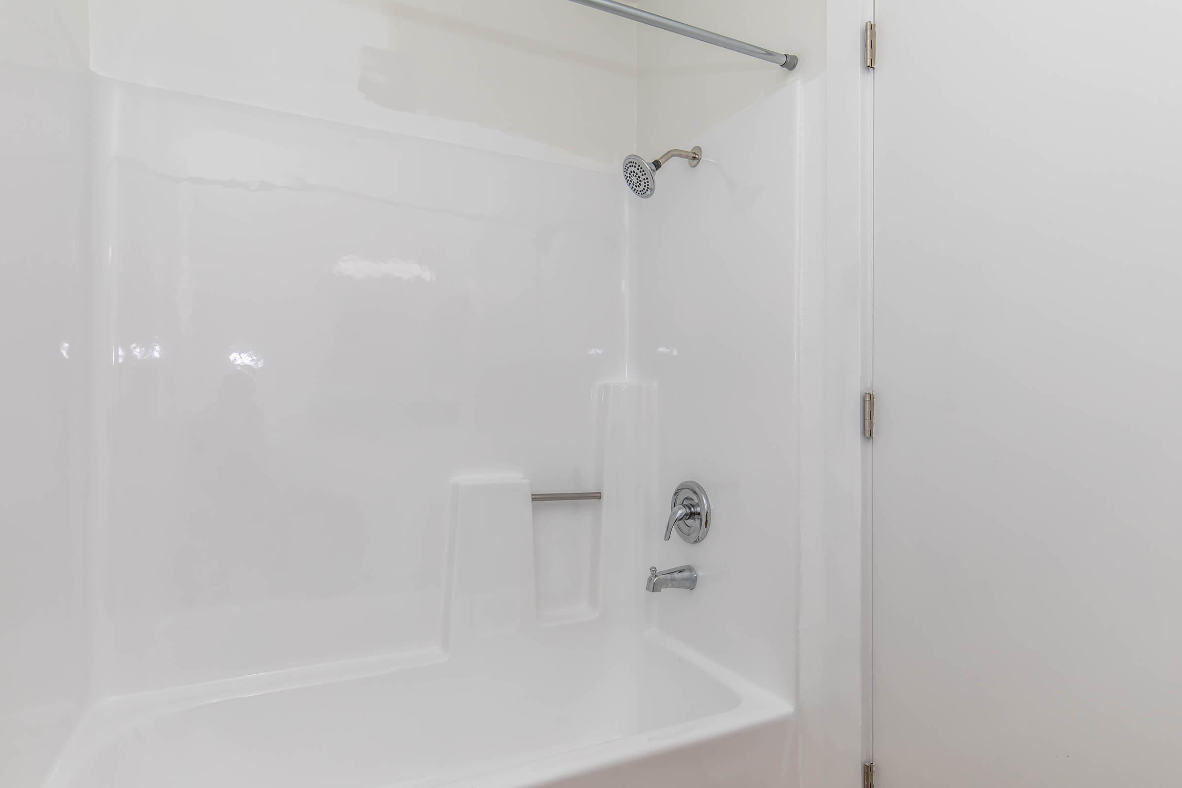 a close up of a shower in a room