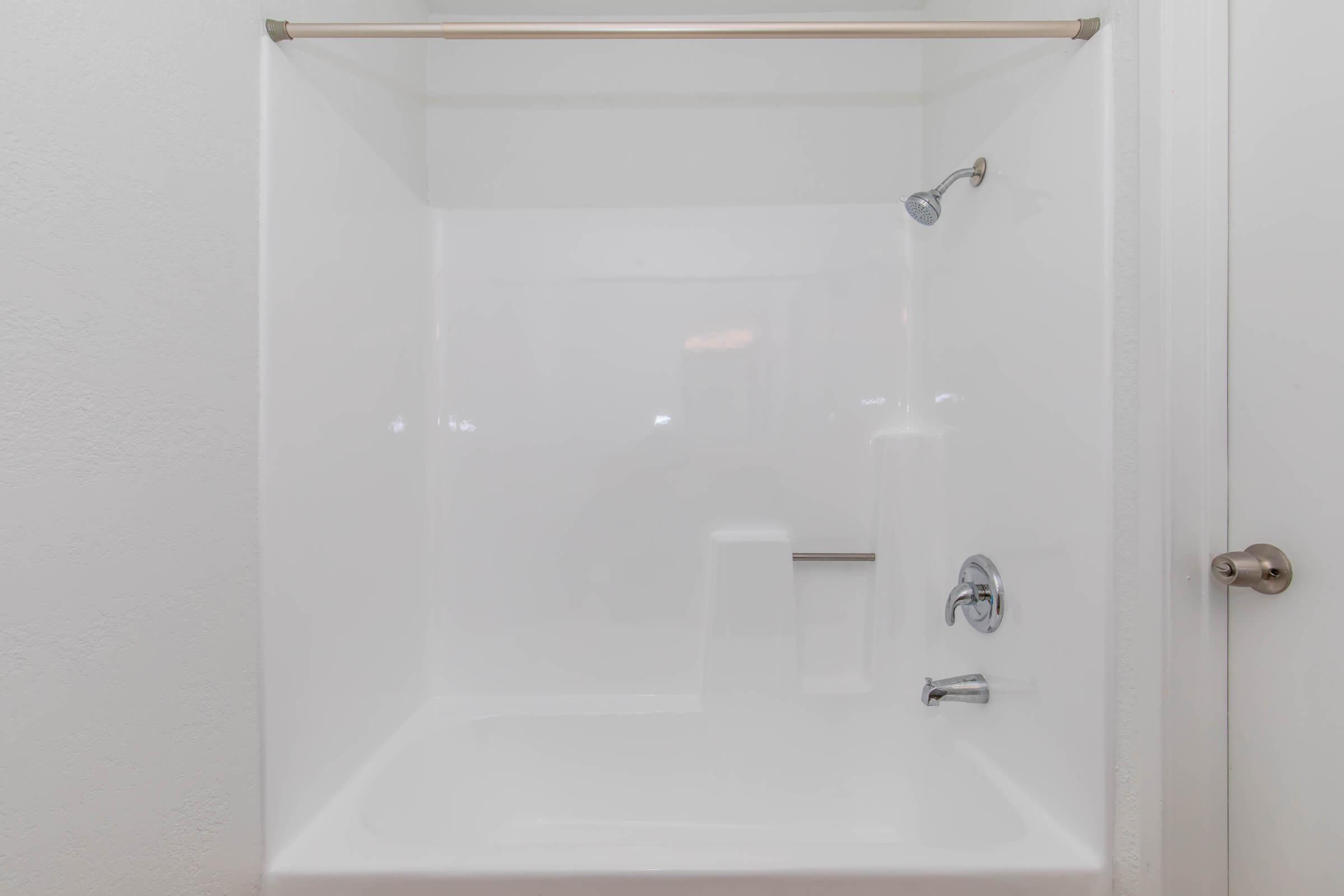 a close up of a shower in a room