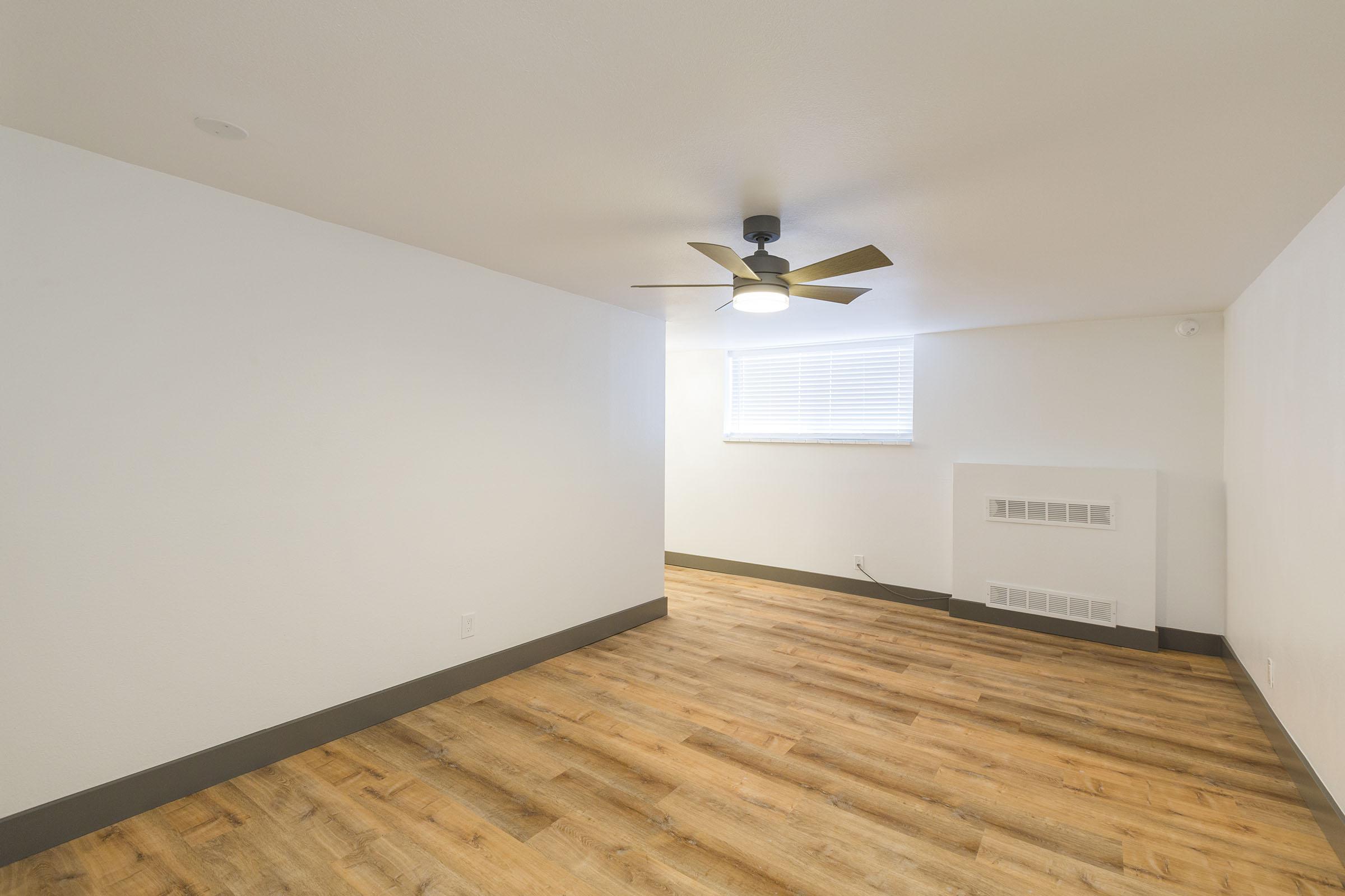 a room with a wooden floor