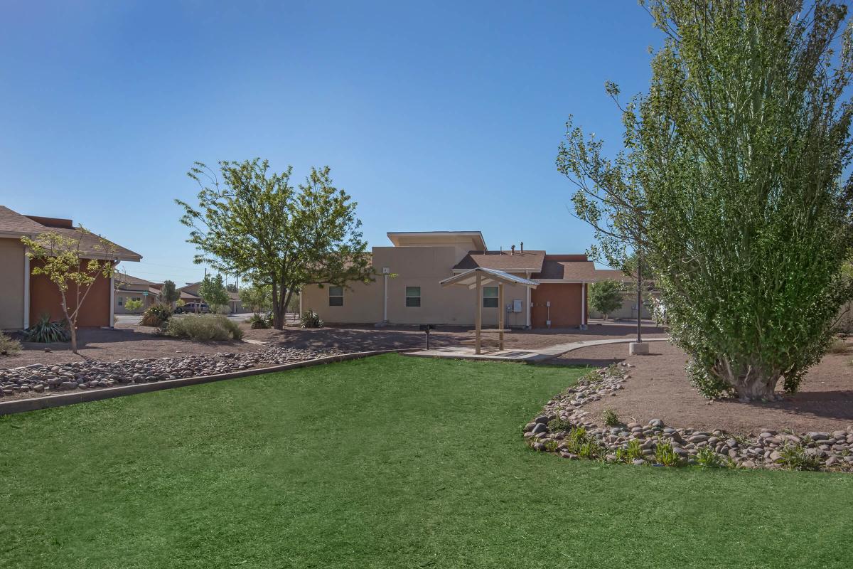 a large lawn in front of a house