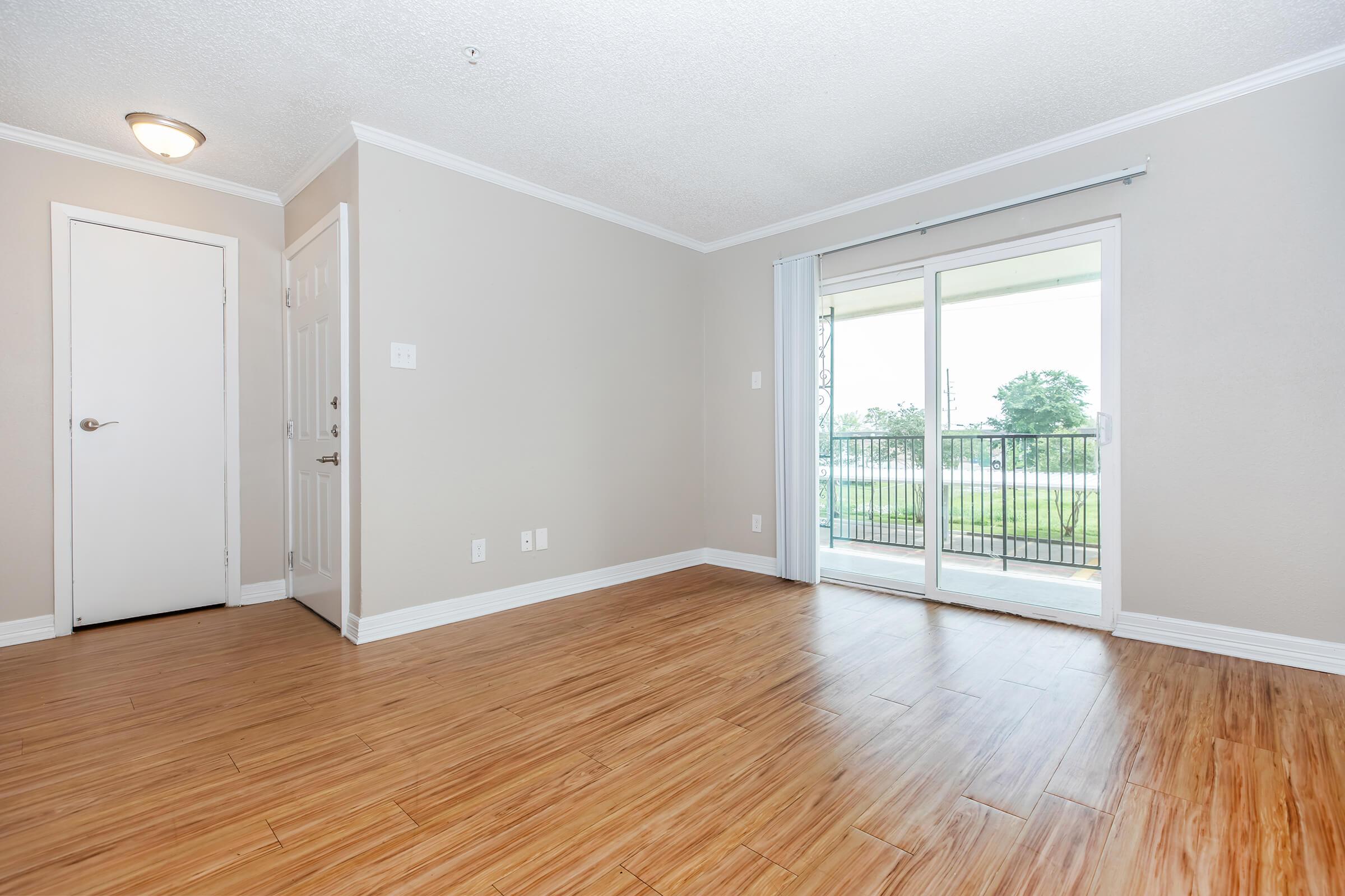 a room with a wooden floor