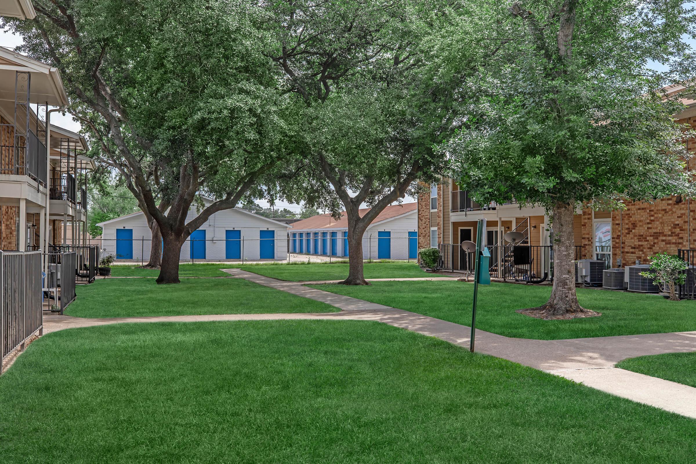 a large lawn in front of a house