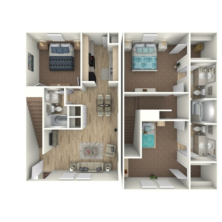 Floor plan image of 3 Bed 2.50 Bath